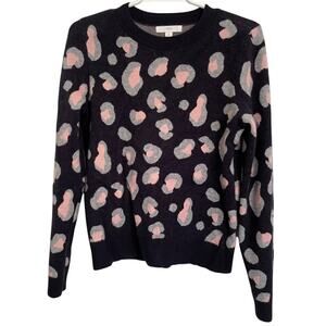 1901 Nordstrom Chic and Cozy Sweater Womens Size M Blue Gray Pink Viscose Blend